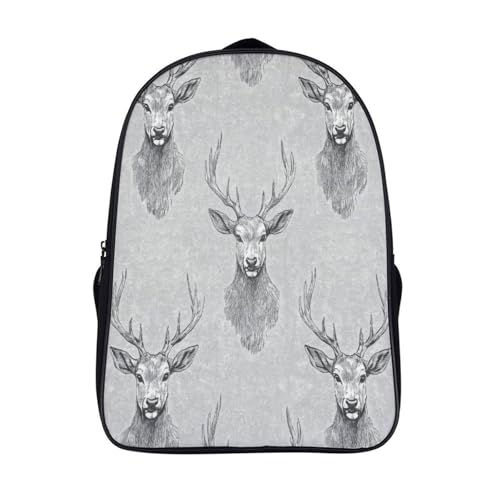 Sac à dos tête de cerf 3D le compagnon robuste qui libère votre esprit
