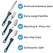 Pulse Brands Adaptive Utensils WEIGHTED (4-Piece Set) Non Slip Wide Handles for Hand Tremors, Arthritis, Parkinson's Disease or Elderly use | Cutlery Silverware - Knife, Fork, and Spoons