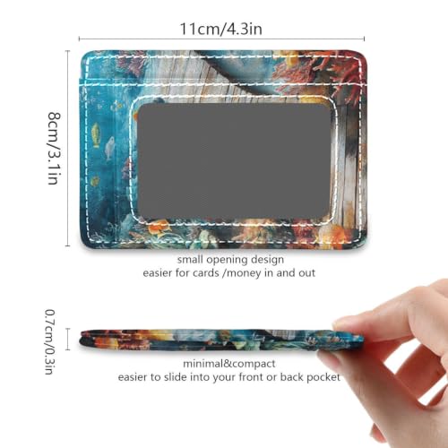3D Creative Floor Painting Ocean Underwater Leather Small Womens miniatura 5