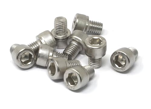 Image of iexcell 10 Pcs M10 x 12mm Thread Pitch 1.5 mm Stainless Steel 304 Hex Socket Head Cap Screws Bolts Kit