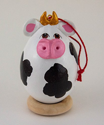 Cow Ornament Gourd Art - Handmade