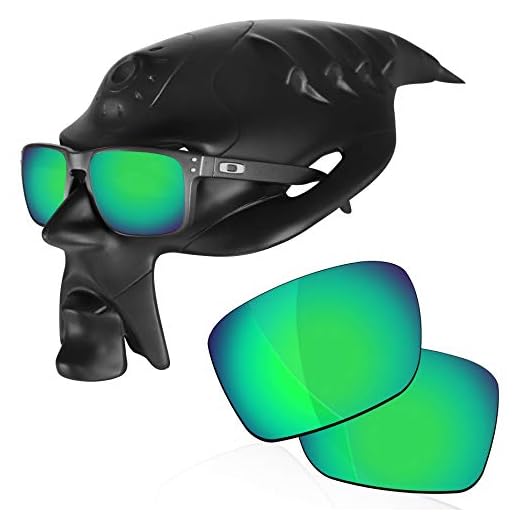 RockShell Lentes polarizadas de substituição para óculos de sol Oakley Holbrook OO9102/Holbrook AF OO9244, Python Green Mirrorfirm - Geekpolar, Tamanho �nico