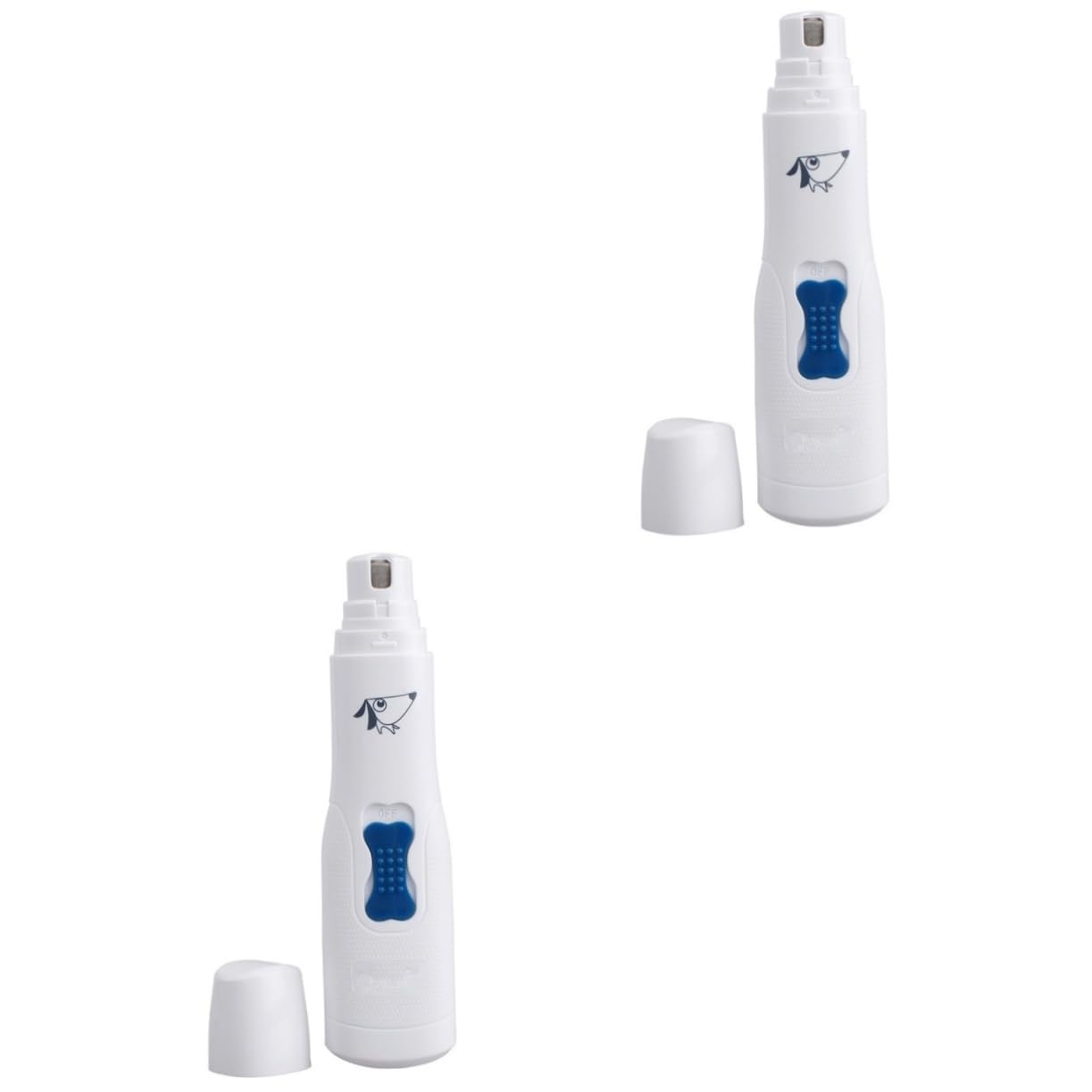 BESPORTBLE 2pezzi Tagliaunghie per Domestici Trimmer Silenzioso Design e Facile Usare Batterie AA per Flessibile Unghie