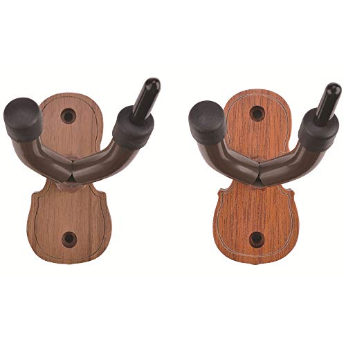 Oikabio Soporte de pared para violín con arco para casa y estudio (caoba) - imagen 4