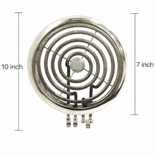 Image of Hot Plate Heating Element, G Type, Chrome Plated, 2000W, Spiral Coil, Electric Cooking Replacement Part
