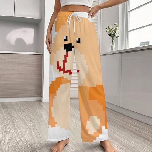 Pantalon de pyjama femme avec poches ours noir taille S bas de nuit douillet