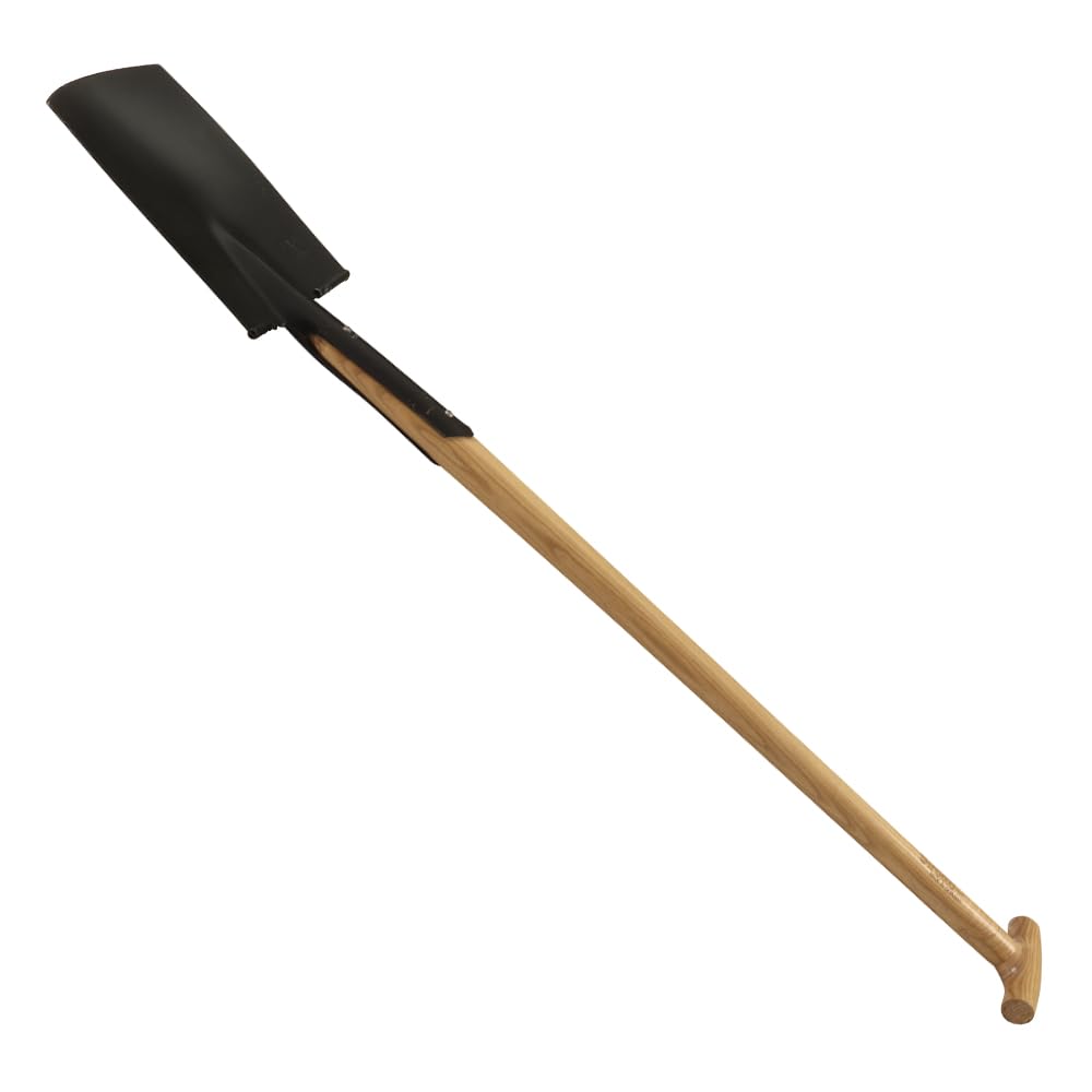 Damenspaten mit Tritt Buchenstiel - 90 cm - handgeschmiedet - gehärteter Stahl - Gartenspaten - Gartenwerkzeug - robust - langlebig - ergonomisch