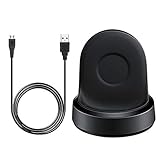 Kissmart Charger for Gear Sport, Replacement Charging Dock Cradle for Samsung Gear Sport SM-R600 Smart Watch (Black)