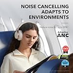 Soundcore by Anker, Space One, Active Noise Cancelling Headphones, 2X Stronger Voice Reduction, 40H ANC Playtime, App Control, LDAC Hi-Res Wireless Audio, Comfortable Fit, Clear Calls, Bluetooth 5.3 - Image 4