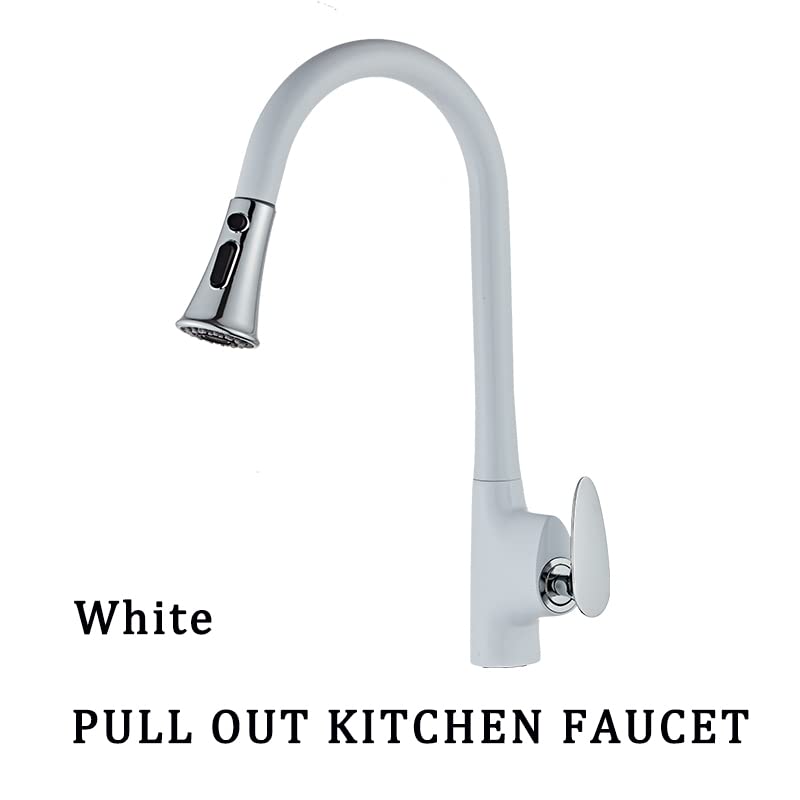 Robinet d'évier de cuisine pivotant contre le gaspillage d'eau douchette noire
