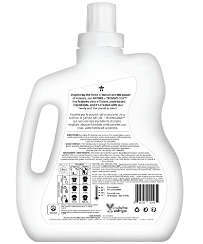 Attitude Laundry Detergent, Plant And Mineral-Based Ingredients, He, Vegan And Cruelty-Free Washing Machine And Household Products, Unscented, 40 Loads, 67.6 Fl Oz #TOP1