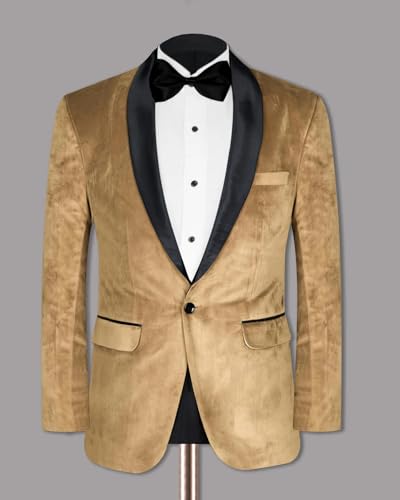 Men's Blazer Velvet Long Sleeve Regular Fit Suit Sport Coat Jacket Casual Lightweight Business Office Meeting Coat2
