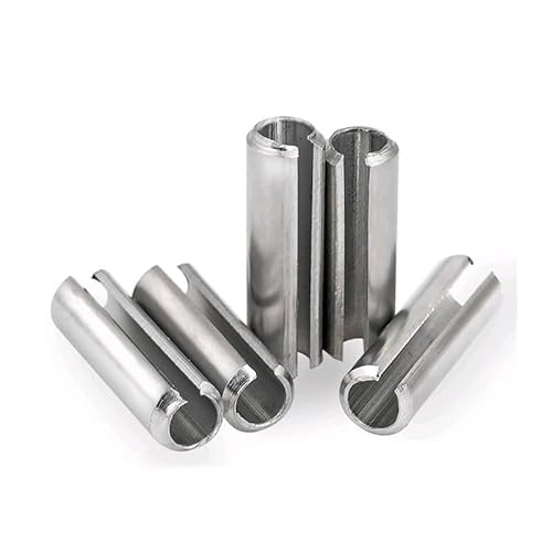 Dowel M1.5 M2M2.5 M3 M3.5 M4 To M10 304 Stainless Steel Positioning Spring Elastic Cylindrical Cotter Pin Dowel Tension Roll Pin(M2.5 (50pcs),6mm)