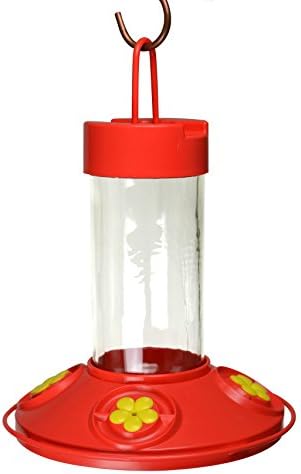 16 oz Hummingbird Feeder, Dishwasher Safe with Bee Resistant Base