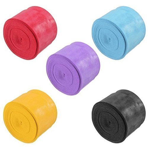 IRIS Thin Grip Anti Slip Perforated Super Absorbent Tennis/Badminton Over Grip (Set of 5) (B07W7244WF) Amazon Price History, Amazon Price Tracker