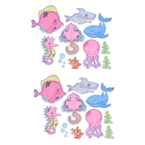 Pegatinas antideslizantes ducha animales y calcomanías suelo baño antideslizantes PRETYZOOM 2