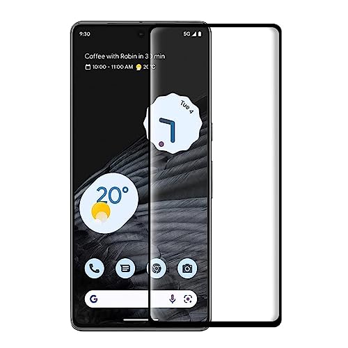 Image of OCTRIX Advanced Premium Tempered Glass Screen Protector Guard For Google Pixel 7 PRO Full Glue Edge to Edge Coverage with Easy Installation Kit- By Blackwik