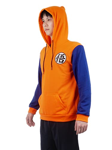 CoolChange Felpa con Cappuccio Arancione in Design...