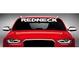 40' x 4' Redneck Funny Cute Car Windshield Sticker Truck Window Vinyl Decal Color: White