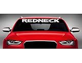 Noizy Graphics 40' x 4' Redneck Funny Cute Car Windshield Sticker Truck Window Vinyl Decal Color: White