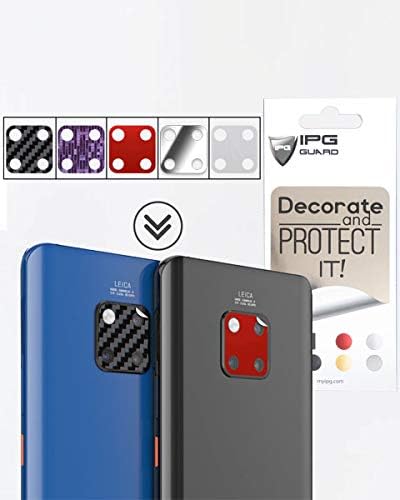IPG for Huawei Mate 20 Pro & Mate 20X Camera Lens Protector “ Decorate & Protect Back Camera Lens ” Vinyl Cover 5 Sticker Set Shield Anti-Scratch Camera Guard