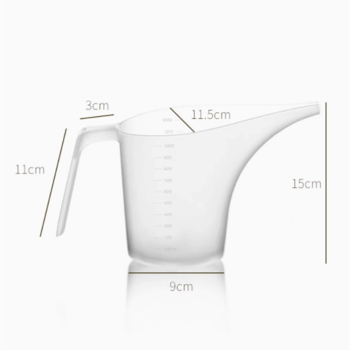 Salsera Mesa Comedor Olla For Verter con Boca Puntiaguda, Balde Dispensador De Jugo Escala, Taza Desviación, Salsera Aderezo Ensalada
