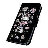 SmaSmaSweets 手帳型 ケース For iPhone 15 [デザイン:14.ネオンカフェ/マグネットハンドあり] サンリオ ライセンス品 クロミ クロミちゃん グッズ iphone15 アイフォン15 アイホン15 スマホケース カバー