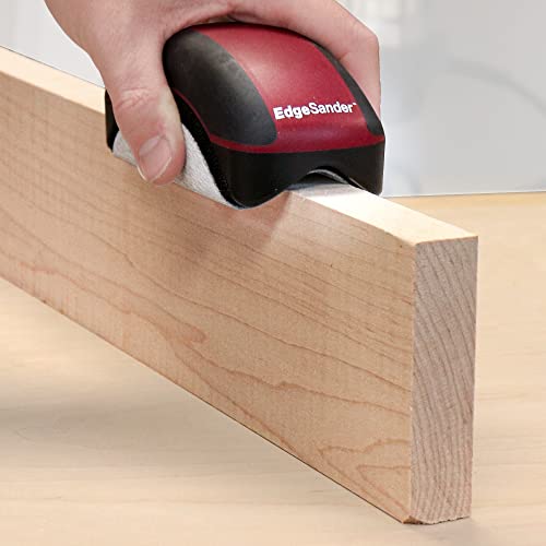 Milescraft 1621 Edge Sander - Dual Edge Sanding Tool – V-Groove Sands Both Edges Simultaneously On Boards From ¼ To 1-1/2 In. - Saves Time - Uses Any 5 In. Hook And Loop Sanding Disk #TOP3