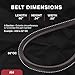 BESTORQ A64 or 4L660 V-Belt, Classic Wrapped Rubber X3 V-Belt, Black, 66