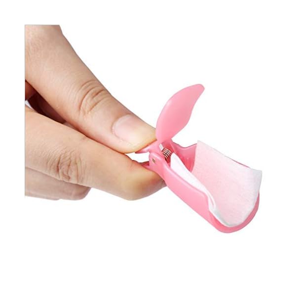 HiMo-10PC-Plastic-Acrylic-Nail-Art-Soak-Off-Cap-Clip-UV-Gel-Polish-Remover-Wrap-Tool-Pink HiMo 10PC Plastic Acrylic Nail Art Soak Off Cap Clip UV Gel Polish Remover Wrap Tool (Pink)