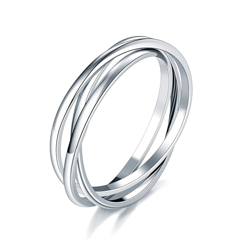 MINDDHA �h���ϐF�Ȃ������O|14K�S�[���h/�z���C�g�S�[���h���b�L|�t�B�W�F�b�g�X�^�b�L���O�s���C���^�[���b�L���O�g���v�����E|�����p�V���o�[/�S�[���h�����O- 2mm 3mm �o���h�T�C�Y4-12, ����, �L���[�r�b�N�W���R�j�A