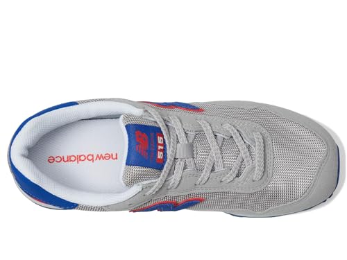New Balance 515 V1 Lace-Up Sneaker, Raincloud/Team Royal, 5.5 Wide US Unisex Big_Kid2