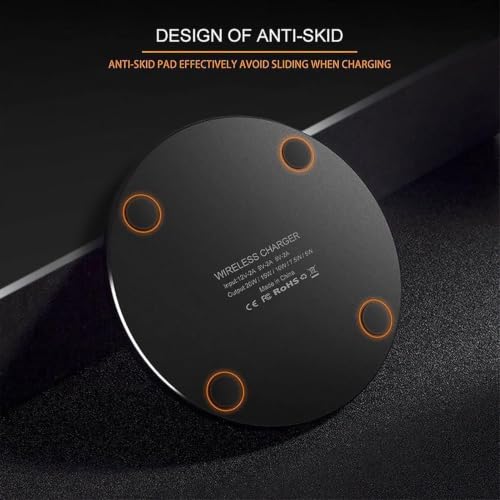 Image of Wireless Charger 20W Fast Wireless Charging Pad Compatible with iPhone 11 12 13 14 15 16 17 Pro /Pro Max, iPhone Xs /XS Max /XR /8 Plus,AirPod4 /Pro /3 /2,for Samsung Galaxy S Note,Galaxy Buds