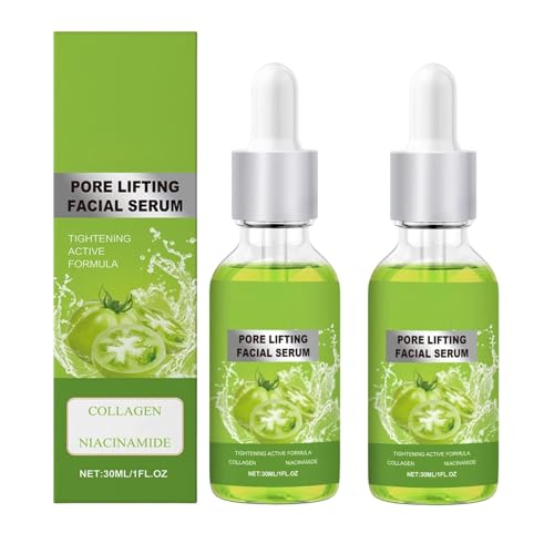 Essences raffinées du visage, crème de serrage du visage, pore de collagène soulevant des ampoules, lisse les ridules, améliore l'élasticité et la fermeté de la peau (2pcs)