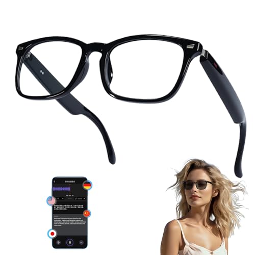 MNVOEQ AI Smart Wireless Bluetooth Translation Glasses for
