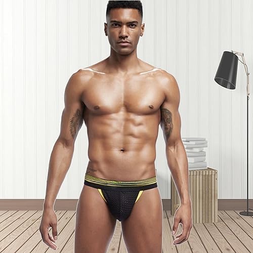 Men's Underwear Briefs Men's Sexy Underwear Breathable Mesh Briefs Soft Bulge Pouch Underwear