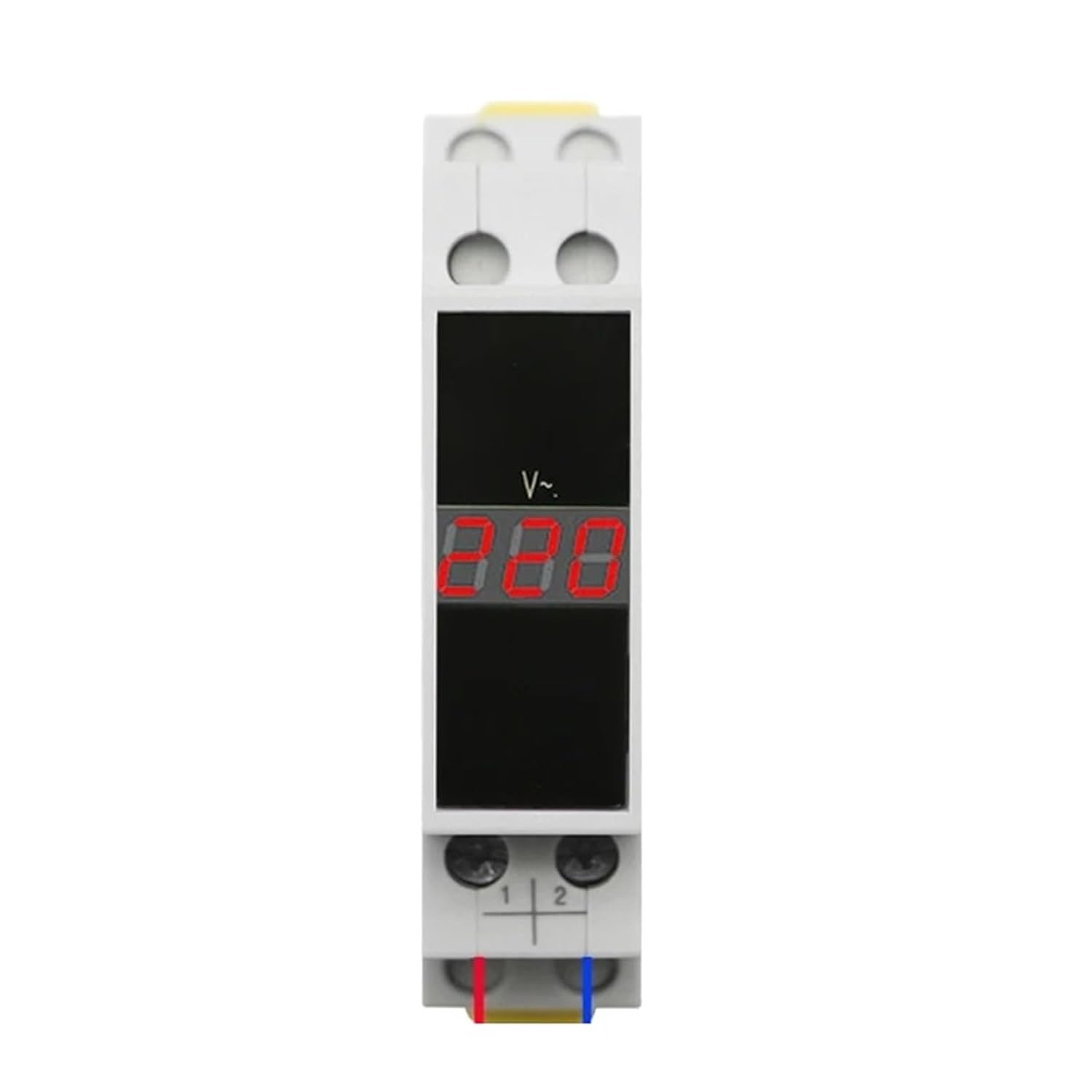 Rail 18mm Voltage Current Meter AC 80-500V 220V 380V 100A Modular | Rail-mounted electricity meter(BA-1R)