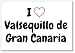 Mundus Souvenirs - Io Amo Valsequillo de Gran Canaria, calamita da frigo (Design 3)