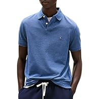 SIMPLE & ELEGANT: This modern top boasts a classic collar and a supremely comfortable fit. The two button placket and understated flag detail on the chest complete the look. IDEAL FIT: The minimalist polo shirt made of pure organic cotton has a simpl...