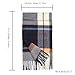 WAMSOFT Wool Winter Plaid Scarf for Men Tartan Women Fashion Thick Scarf Soft Warm Checkered Striped Classic Scarves