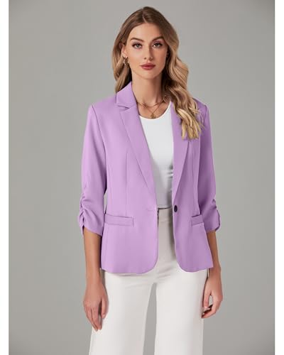 Image of LookbookStore 3 /4 Sleeve Blazers for Women Business Casual Fitted Jackets