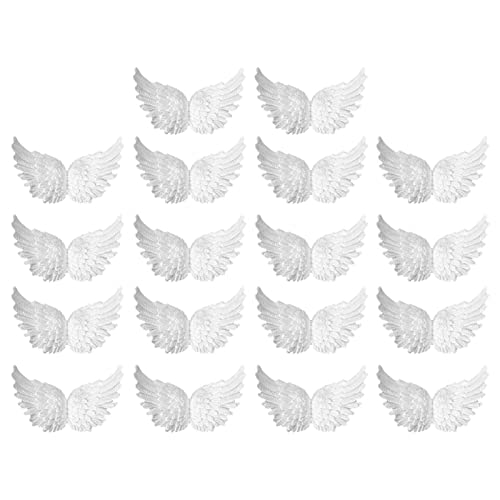 WEITING Ornement d'ailes d'ange de Noël | Petites Ailes de Plumes d'ange pour l'artisanat | Ornement d'ailes d'ange Suspendus Vintage pour décor d'arbre de Noël Fournitures de fête de désherbage Cover