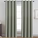 Ultra Sleep Blackout Room Darkening Curtains for Bedroom 96 Inch Long, Thermal Insulated Energy Efficient Blackout Window Panel Drapes, Grommet Sliding Door Curtain Panel for Winter - Sage, One Panel