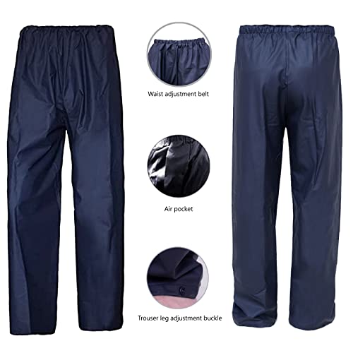 Image of Men's Rain Suit Lightweight Waterproof Protective Raincoats (Jackets and Pants) Rain Gear Workwear