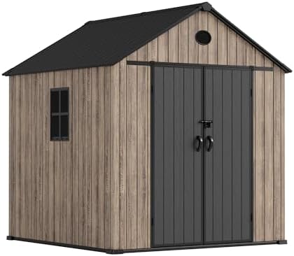 Hoggar Abri de jardin en résine 5,02 m² Oak O50 - Sol inclus - Fe...