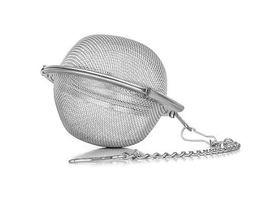Sponsored Ad - Reusable Stainless Steel Tea Infuser for Loose Leaf Tea | Durable Chai Strainer with Handle | Easy-to-Clean Tea Steeper for Green Tea, Herbal Tea & Chai Brewing (Infuser Ball)