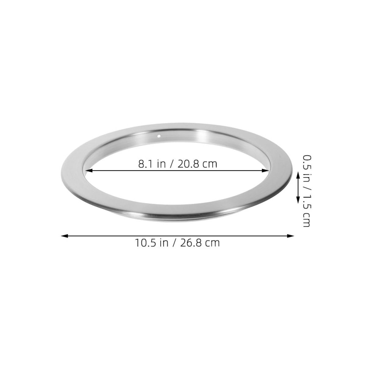 OSALADI Tapa Empotrada para Cubo de Basura de Cocina en Acero Inoxidable 430, Diseño Hueco Anillo Redondo, Cubierta Abatible Integrada para Encimeras, Solución Oculta y Compacta