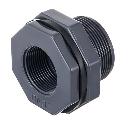 Image of 1 Pcs 1-1 /4 Inch Bulkhead Fitting PVC Npt Tank Connector