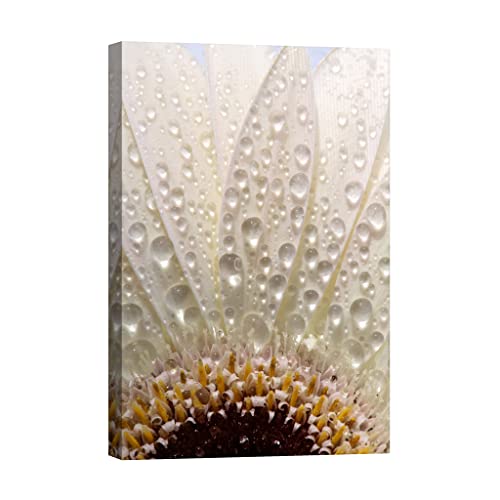 Tableau sur toile fleurs phosphorescent pour une chambre apaisante