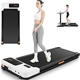 FUNMILY Walking Pad 3 in 1 Under Desk Treadmill, 300lbs Weight Capacity, 2.5 HP Quiet Portable Walking Treadmill, Walking Jogging Machine Remote Control LED Display Small Treadmills for Home Pink